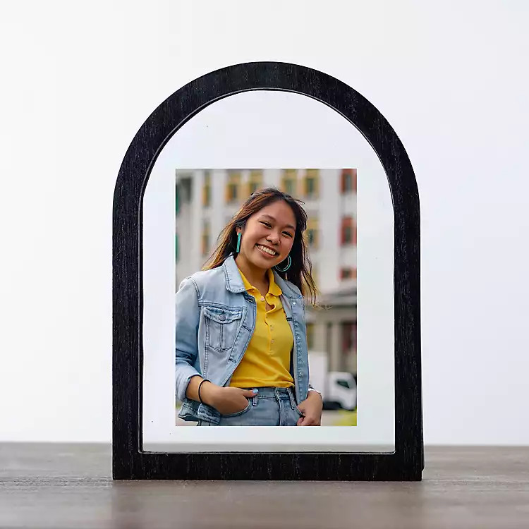 Black Arched Floating Picture Frame, 4x6 | Kirkland's Home