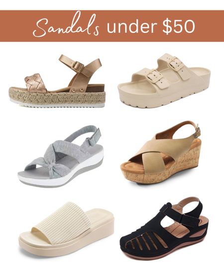 Sandals, platform sandals 

#LTKShoeCrush #LTKFindsUnder50 #LTKSeasonal