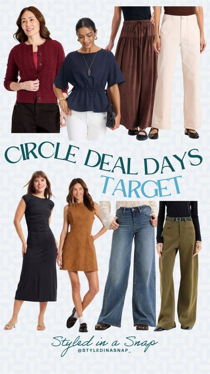 Target Circle Days finds 🍂 Shop versatile dresses, cozy layers, and everyday pants for effortless fall style.

// Target Circle, Target Deals, Target Sale, Target Fashion Fall, Target Fashion Finds  

 #LTKootd #LTKSeasonal #LTKSaleAlert