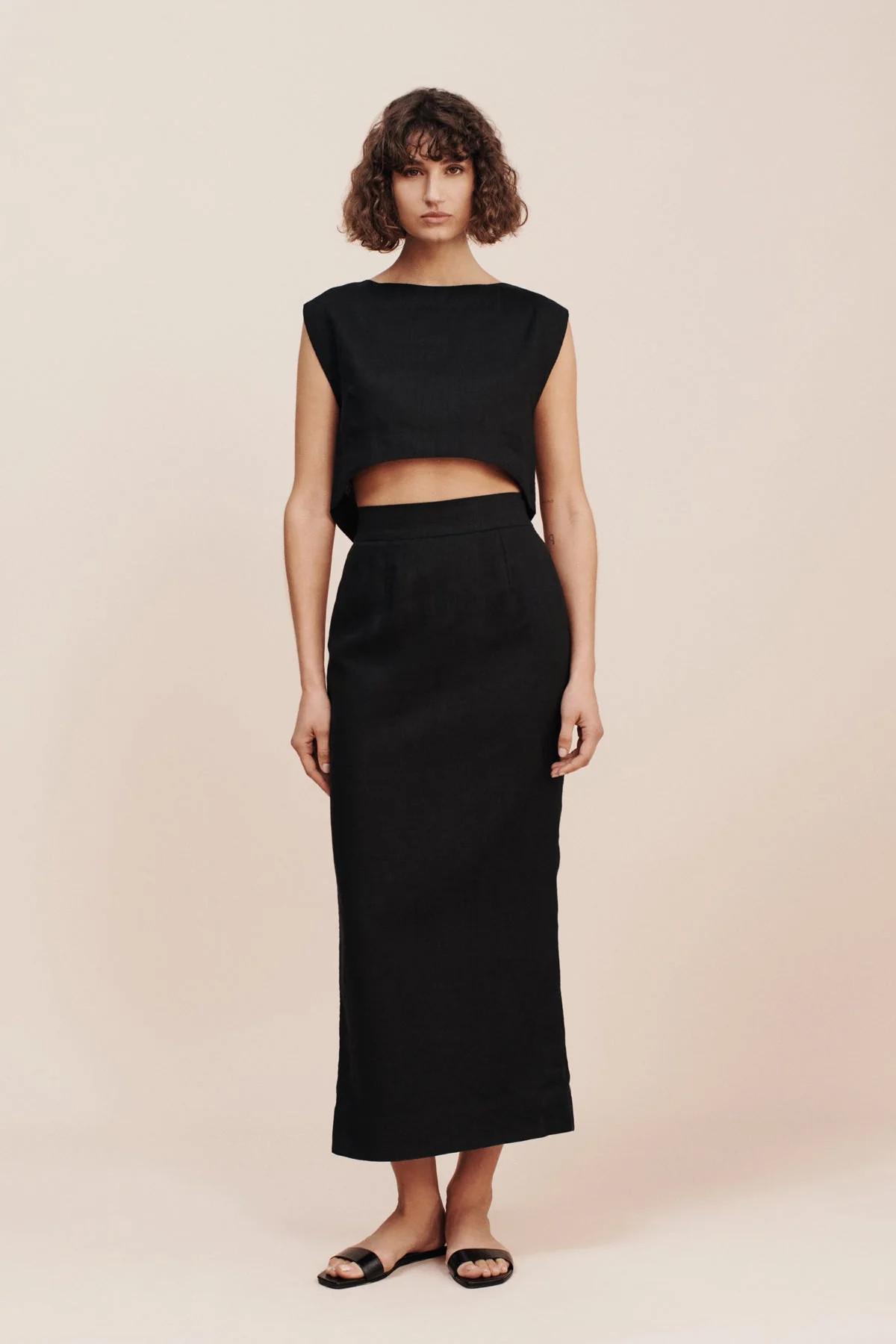 EMMA PENCIL SKIRT - BLACK | POSSE (US)