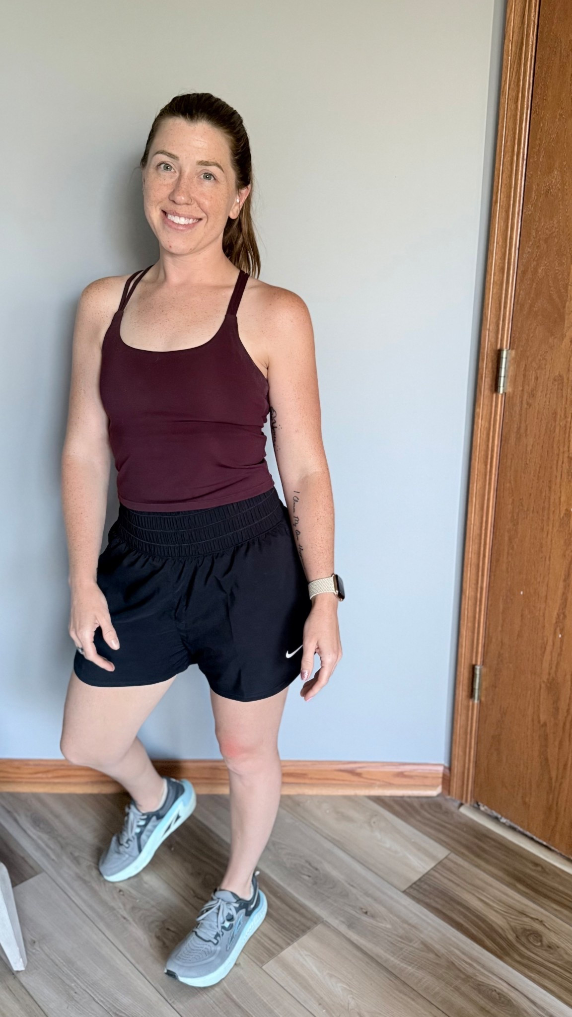 When it’s 95° outside, humid and you have dogs to walk 🐾🥵

Requirements
•Walking Shoes
•Tank Bra
•Walking Shorts
•Wool Socks 

#dogwalking #hotweather #attire #workwear #sportsbra 

#LTKActive #LTKWorkwear #LTKStyleTip