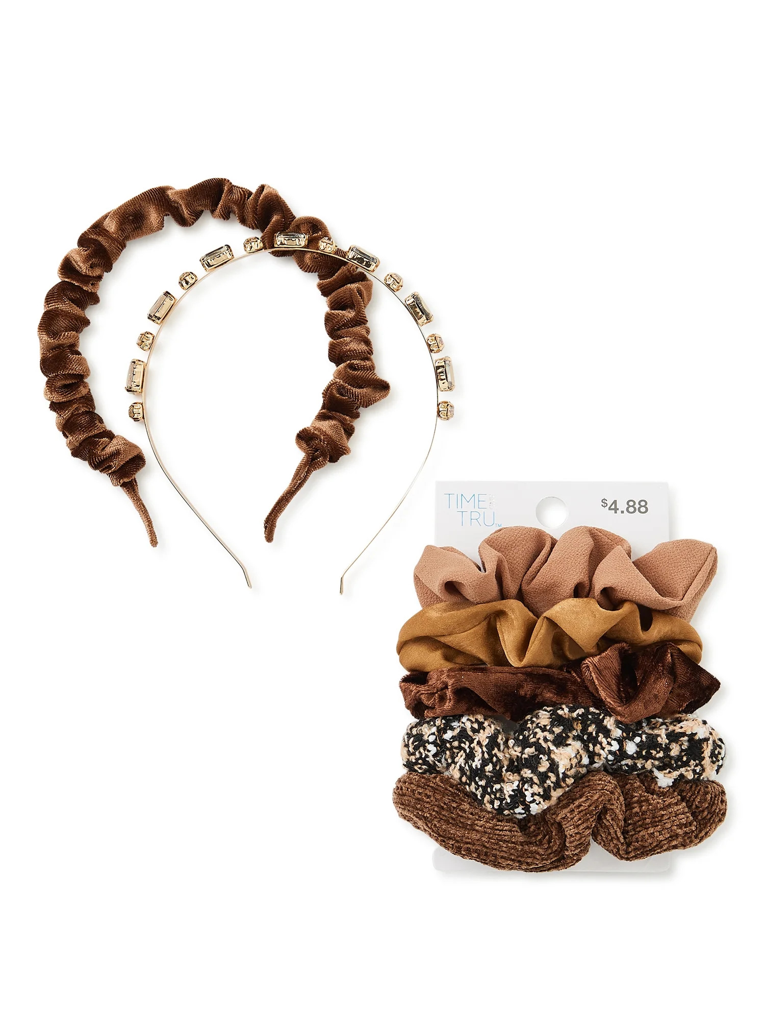 Time And Tru Hair Tie and Headband Set, 7-Piece | Walmart (US)
