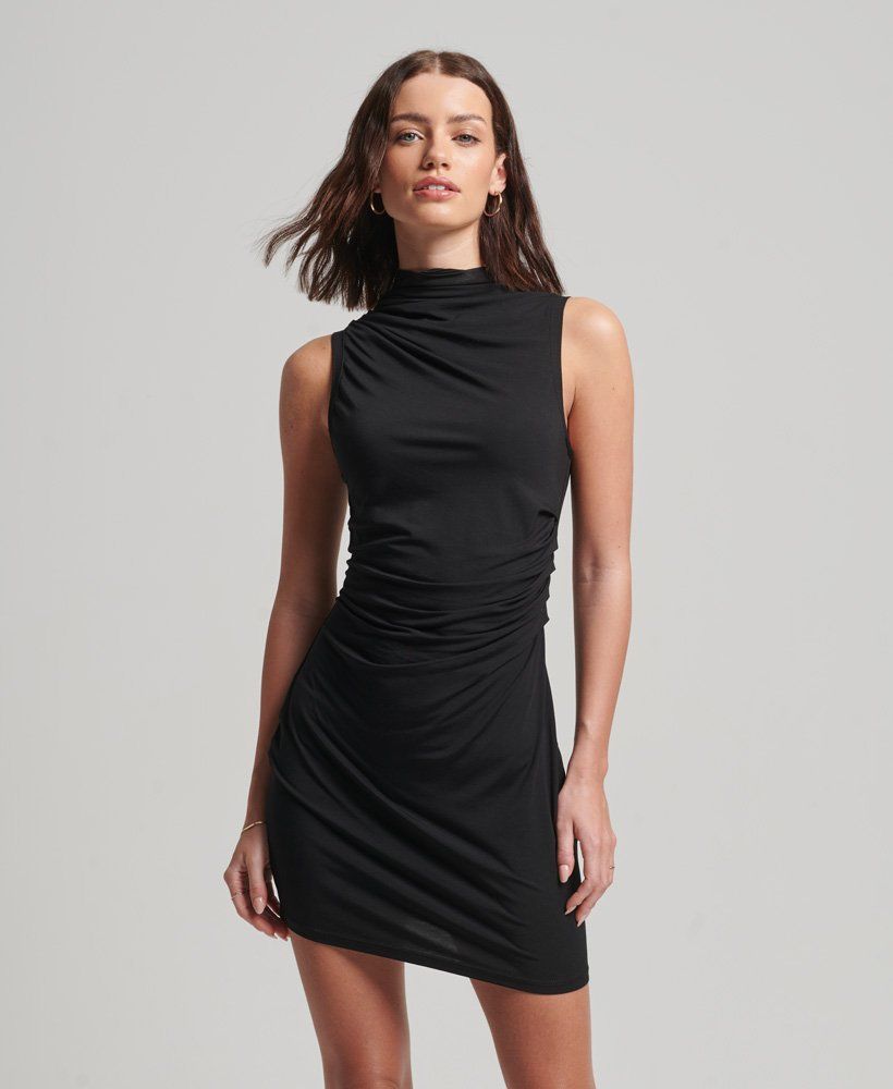 Womens - Studios Jersey Backstage Dress in Black | Superdry | Superdry (UK)