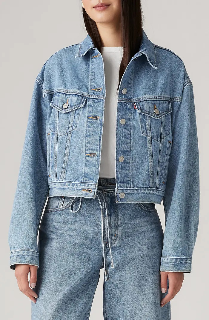 Shrunken '90s Denim Trucker Jacket | Nordstrom