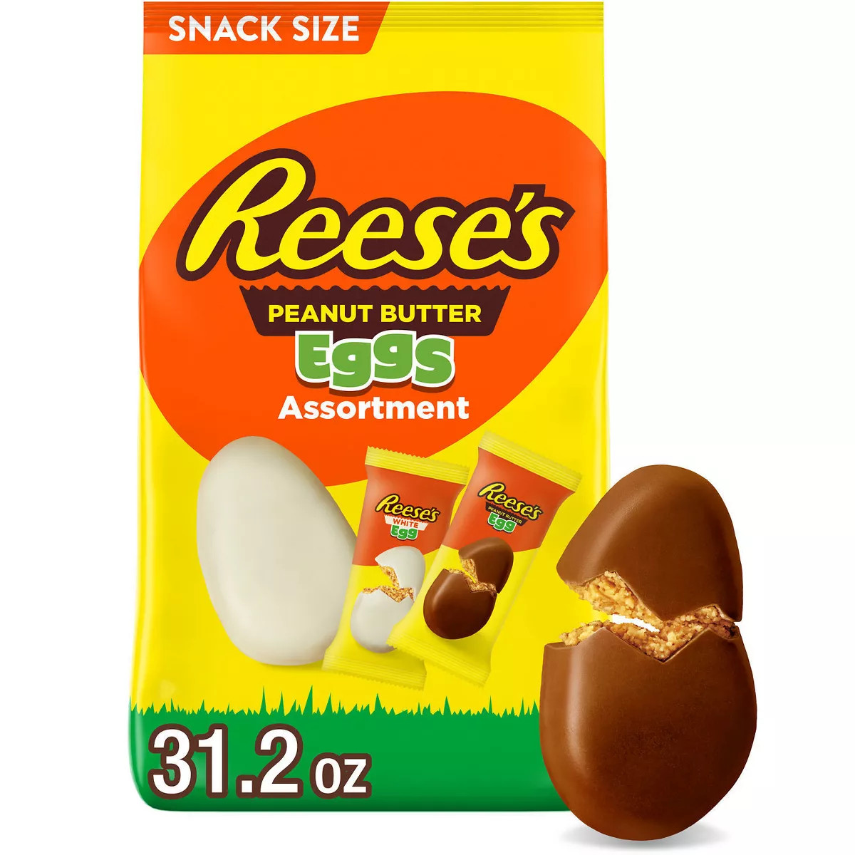 Reese's Peanut Butter Eggs Assortments Stand Up Bag Easter Candy - 31.2oz | Target