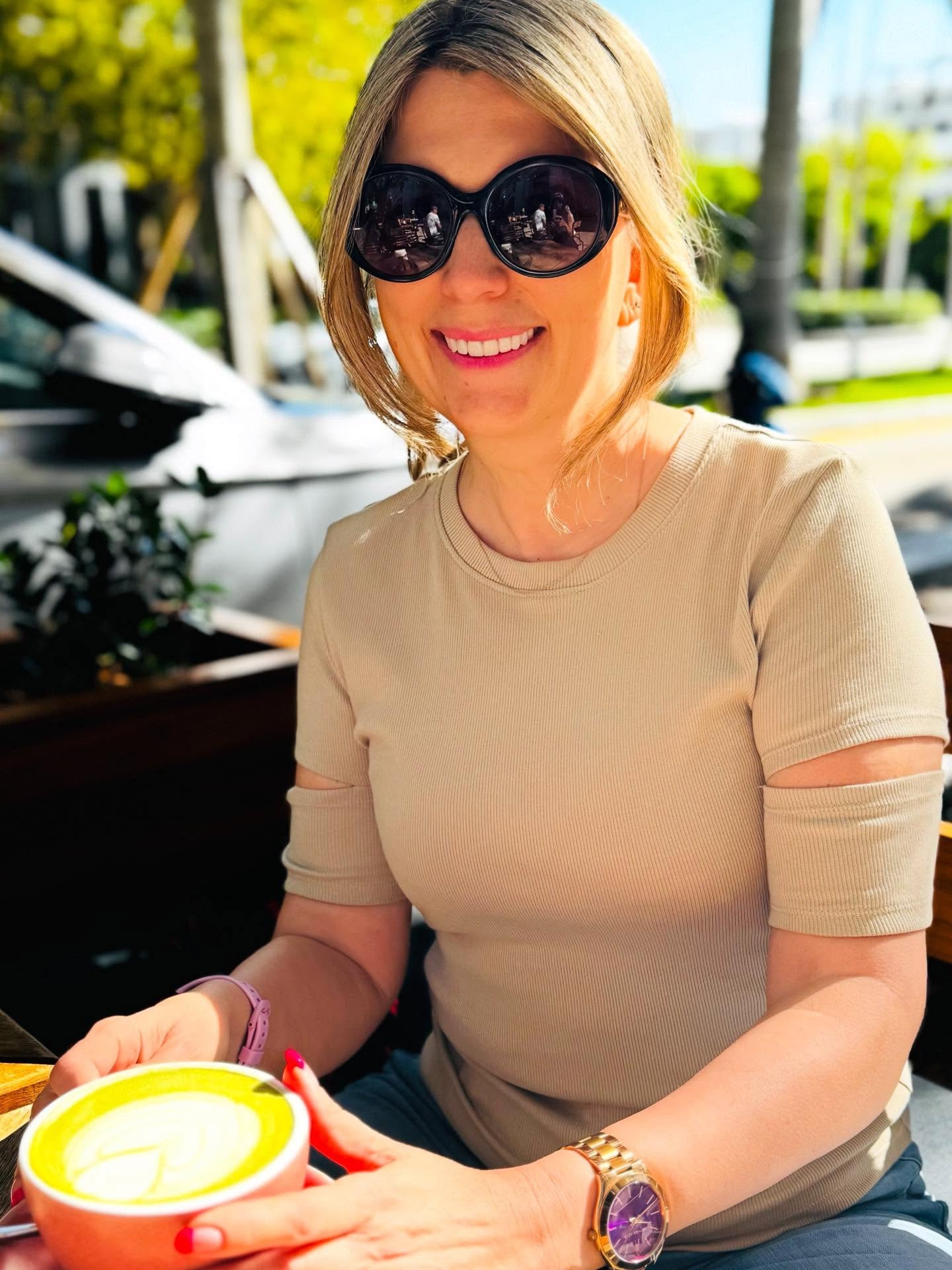 Cut out perfection from #DKNY 
Yes, it is raining again on a weekend in New York City, so to bring some sunshine,
I’m throwing it back to my recent trip to Miami. Nothing better than a beautiful day and a #hotmatchalatte 🍵 #miamimornings #miami #miamimatcha #matchainmiami #miamicafe #eatermiami #brunch #visitmiami #youhadmeatmatcha  #matchaholic #dressedtothej9s

#LTKSeasonal #LTKSummerEdit #LTKU