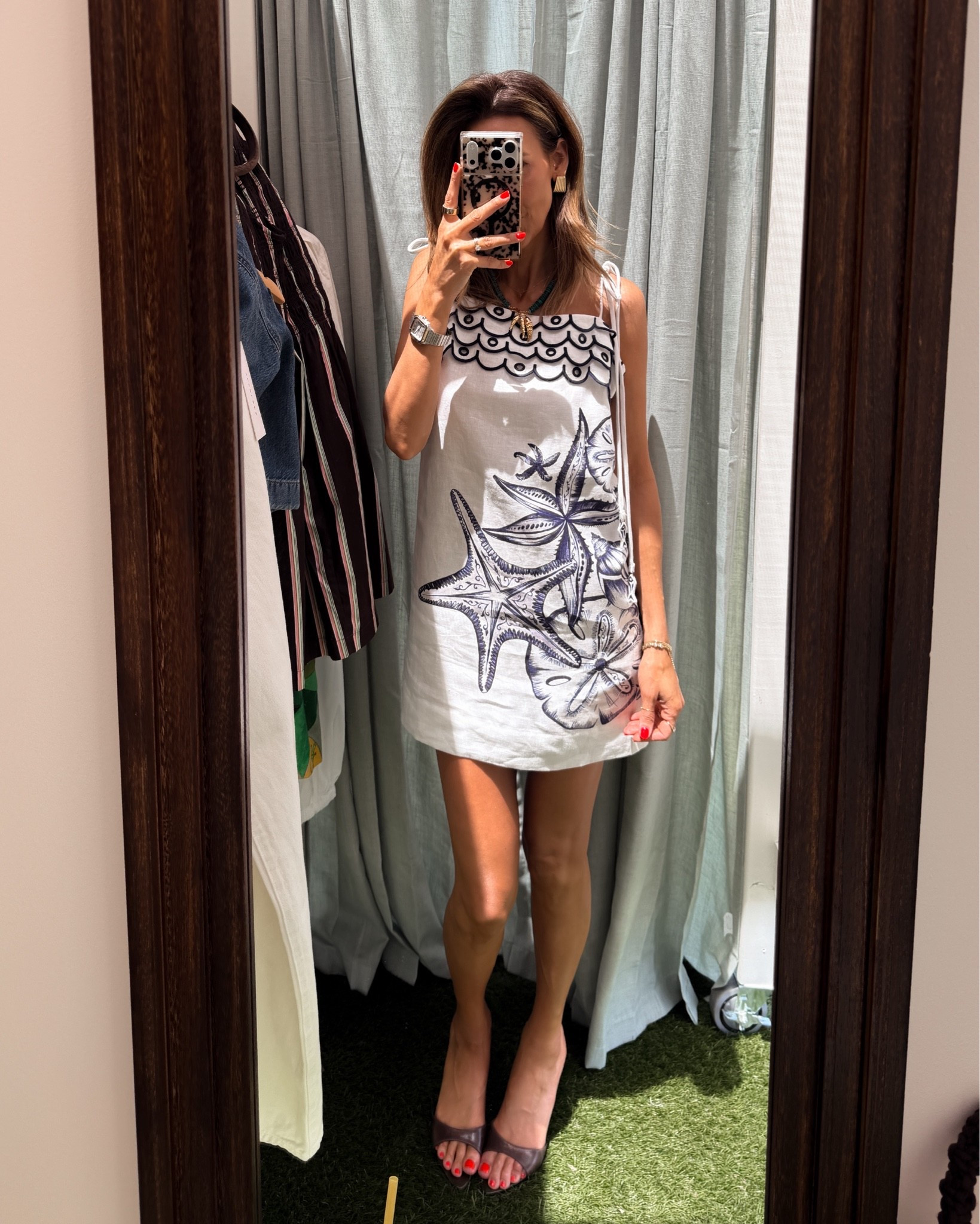 Wearing this beautiful mini dress for the beach and euro summer, love this for all your summer time travels @Shopbop

#LTKSeasonal #LTKTravel #LTKSwim