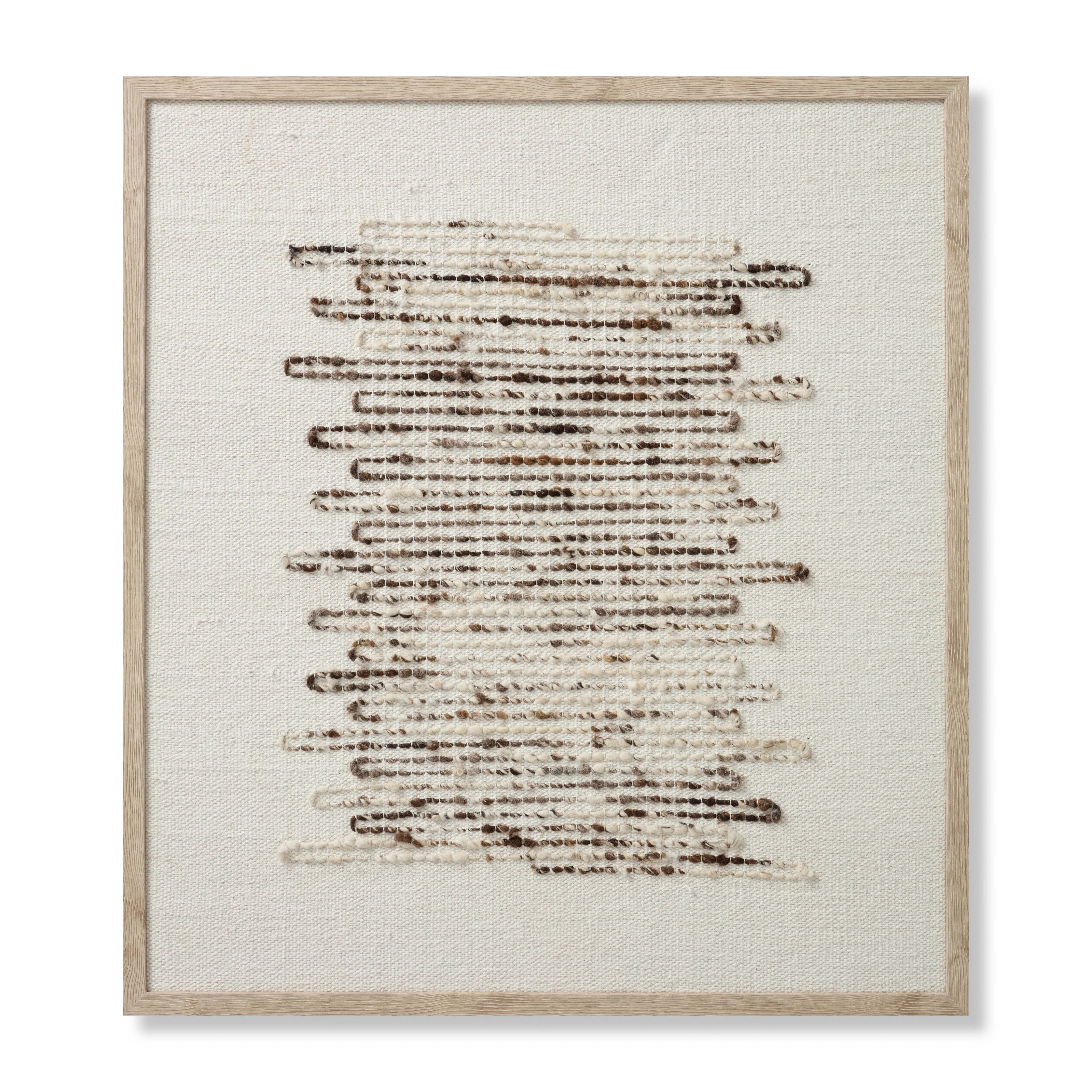 Amber Lewis x Loloi Getty Taupe / Ivory 3'-2" x 3'-6" Wall Art "& Reviews" | Wayfair | Wayfair North America