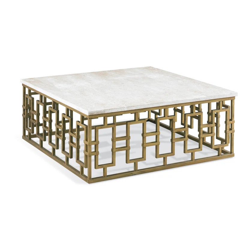 Chicklet Stone Top Coffee Table | Wayfair North America