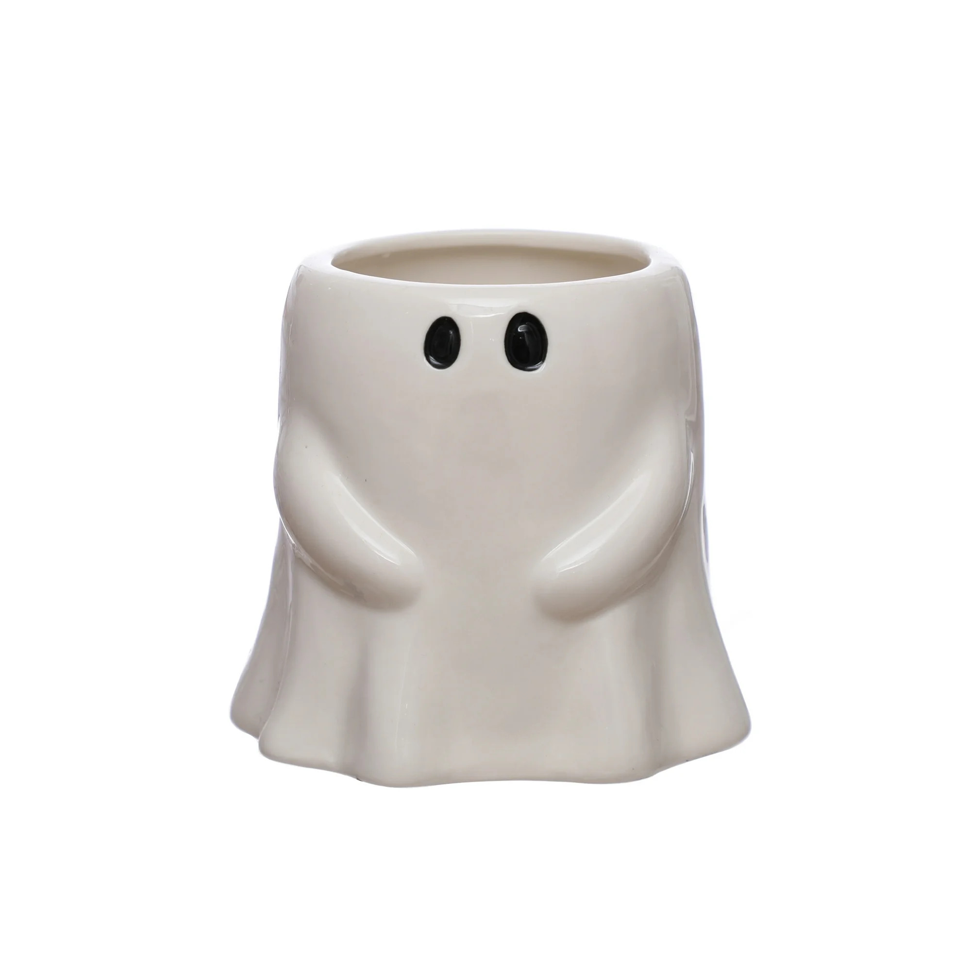 4.5" White Ghost Ceramic Decorative Container by Ashland® - Halloween Home Decor | Walmart (US)