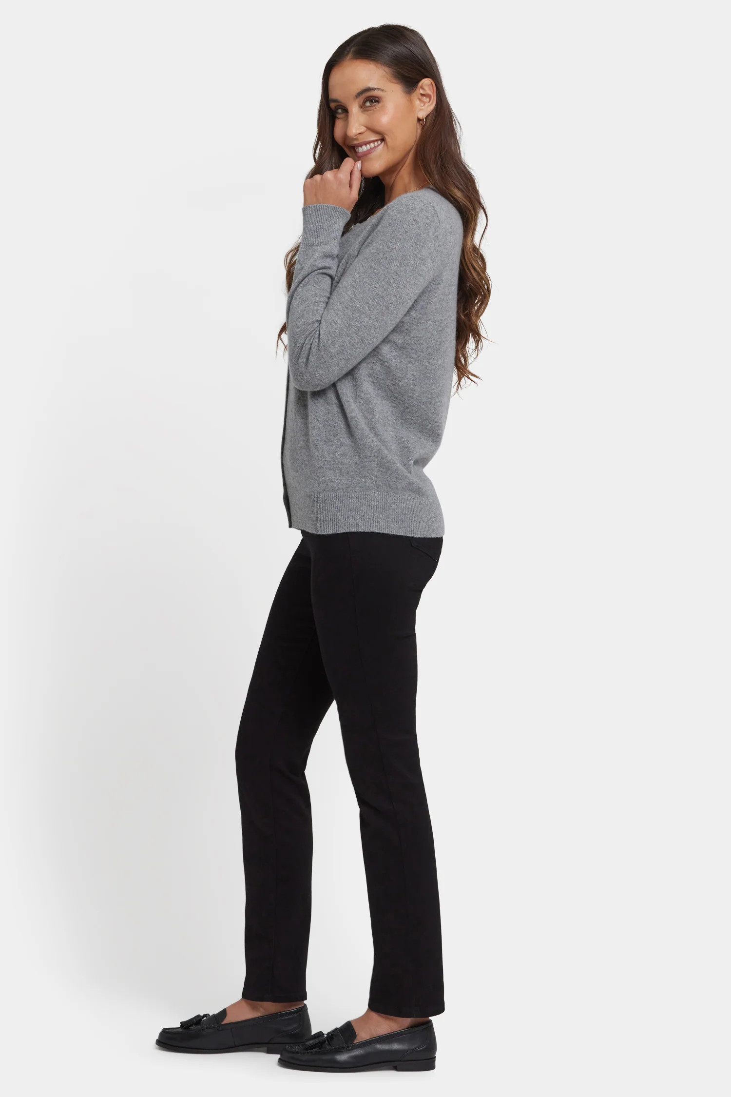 Cashmere Crewneck Cardigan | NYDJ