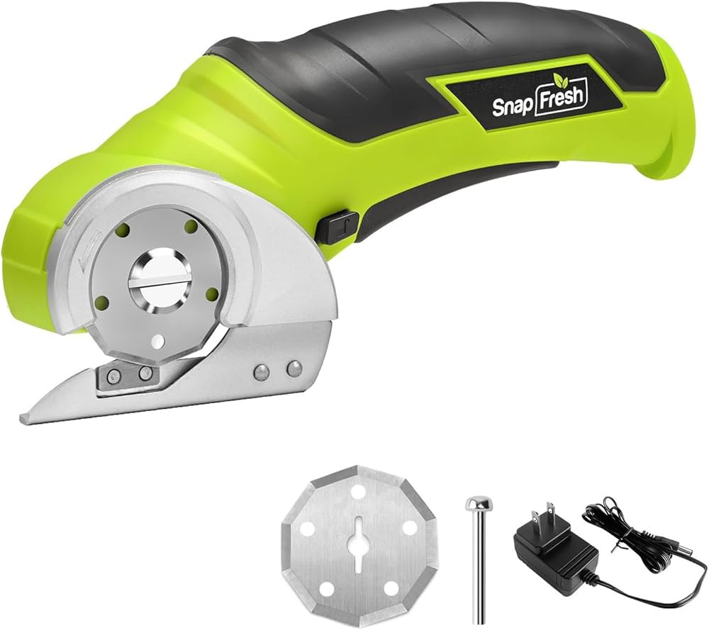 SnapFresh Cordless Electric Scissors, 4V Electric Mini Box Cutter, Carpet & Cardboard Cutter Tool... | Amazon (US)