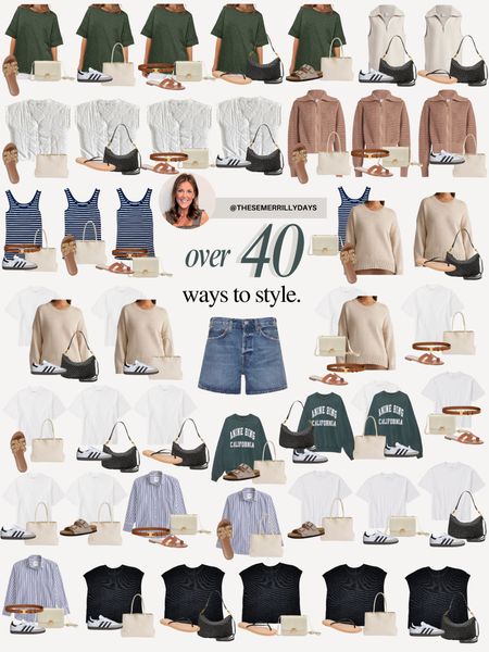 Over 40 ways to style the denim shorts in my Spring capsule! They are from AGOLDE and I love the longer length! I went up a size in these for a more relaxed fit. I usually wear a 25 but wanted them to be looser so I got a 26! 

#LTKfindsunder50 #LTKstyletip #LTKfindsunder100