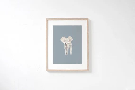 Boy Nursery Decor  Elephant Print  Jungle Nursery  Elephant | Etsy | Etsy (US)