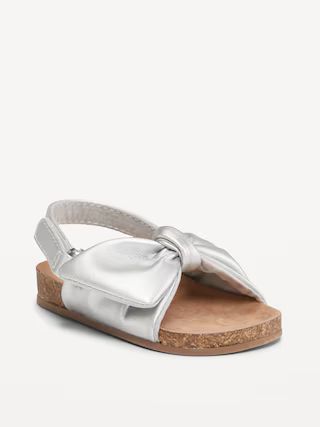 Faux-Leather Tie-Bow Sandals for Baby | Old Navy (US)