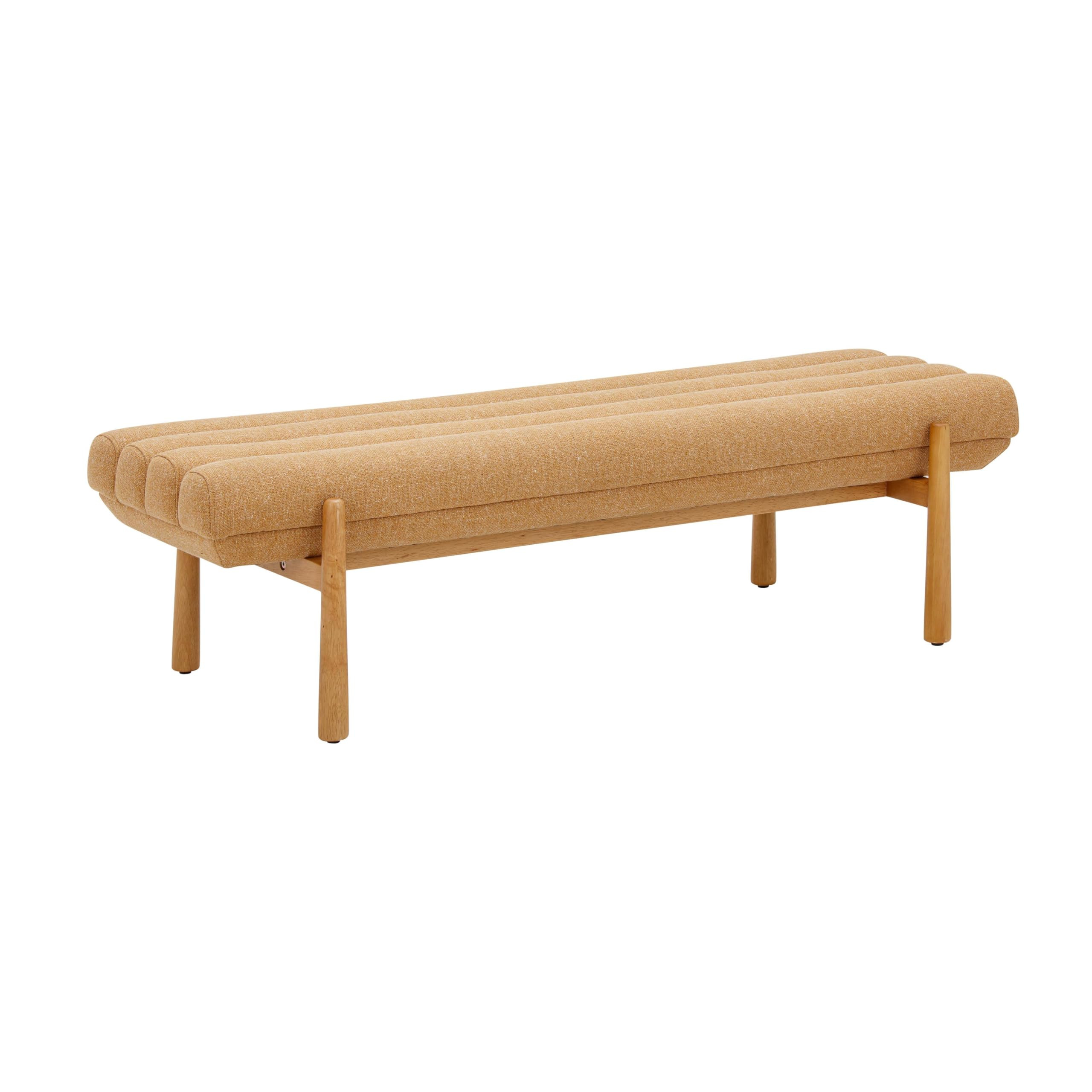 Tov Furniture Julianna Sunflower Yellow Heavy Linen Bench | Amazon (US)