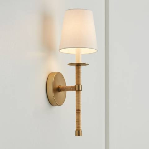 Capital Lighting Tulum 1 Light Sconce 6" Matte Brass - #1612C | Lamps Plus | Lamps Plus