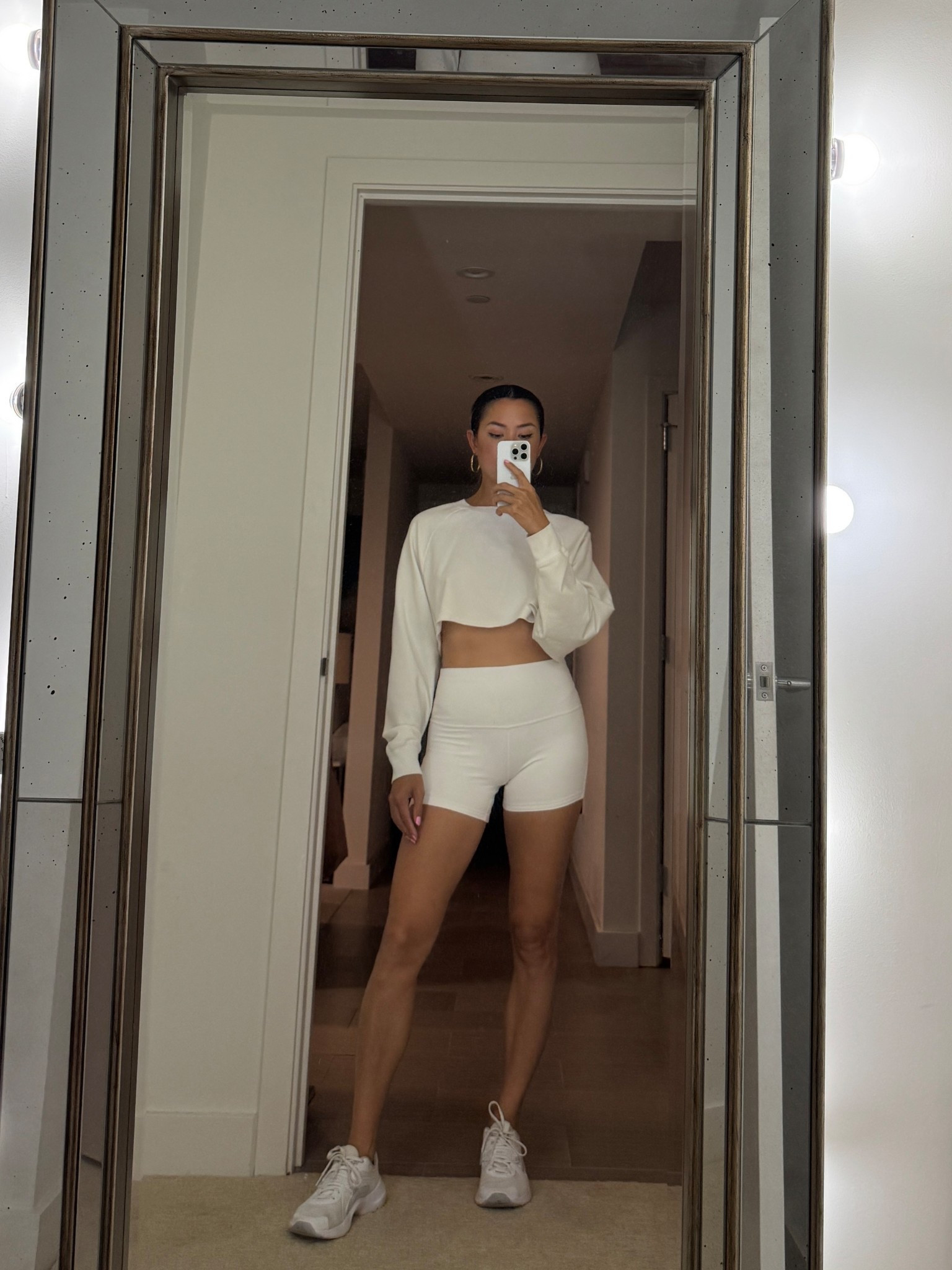 Airport outfit but also great for errands or just walking - I love these shorts, they are so soft and double lined. I wear them sooo much, the white is perfect for Hawaii too! Wearing size 6! Lululemon sizing is so weird, I wear size 0,2,4 in all other brands except this one. 

#LTKootd #LTKActive #LTKFindsUnder100