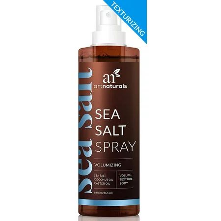Sea Salt Spray (7.5oz) Natural Texture Spray w/ Coconut Oil for Voluminous Waves | Walmart (US)