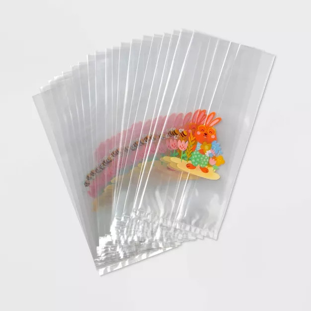 20ct Flower Bunny Cello Treat Bags - Spritz™ | Target