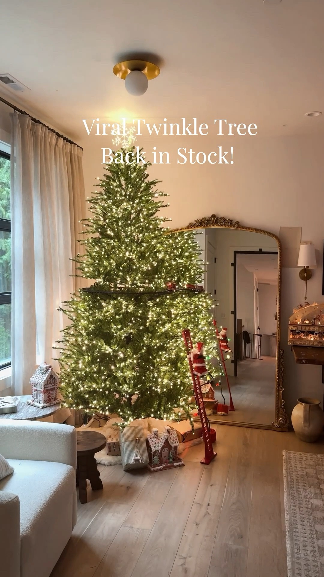 Viral Raul twinkle tree back in stock I have the 9 foot. My ceiling is 10 feet.  Christmas tree

#LTKSeasonal #LTKSaleAlert #LTKHome