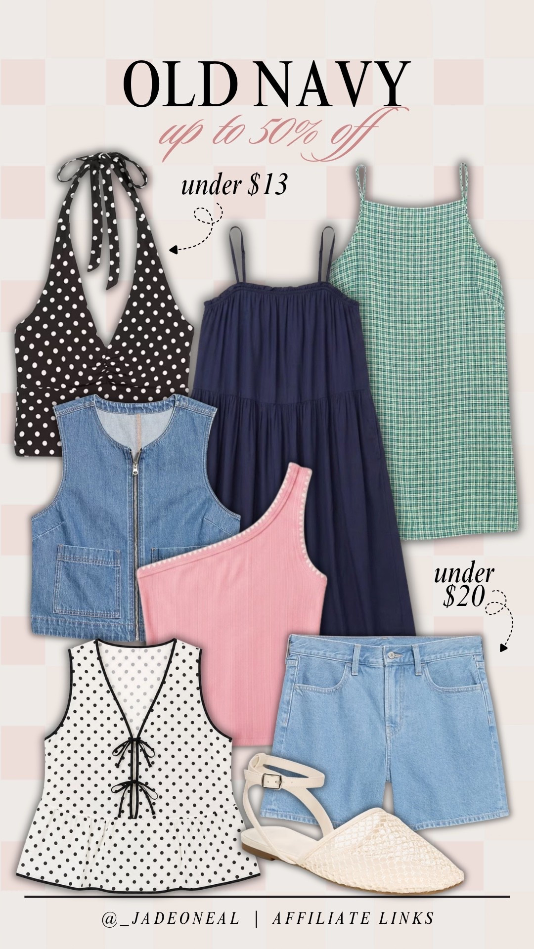 Old navy SALE - up to 50% off going on now!! 🛍️ 

Seasonal spring sale summer womens mom favorites shorts dresses tank tops polka dots trendy trending on trend 

#LTKSaleAlert #LTKmomlife #LTKootd