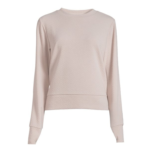 Avia Women's Textured Tee (T-Shirts) with Long Sleeves, Sizes XS-XXXL | Walmart (US)