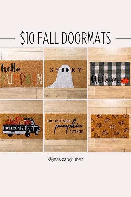 Fall decor 
Halloween decor 
Fall porch ideas 
Halloween porch ideas 
Farmhouse fall 
Doormats 

#LTKSeasonal #LTKhome #LTKsalealert