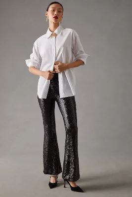 By Anthropologie Joni Sequin Flare Pants | Anthropologie (US)