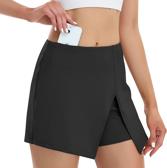 HISKYWIN 5"/8" Inseam High Waist Women Yoga Shorts Compression Exercise Workout Running Shorts Po... | Amazon (US)