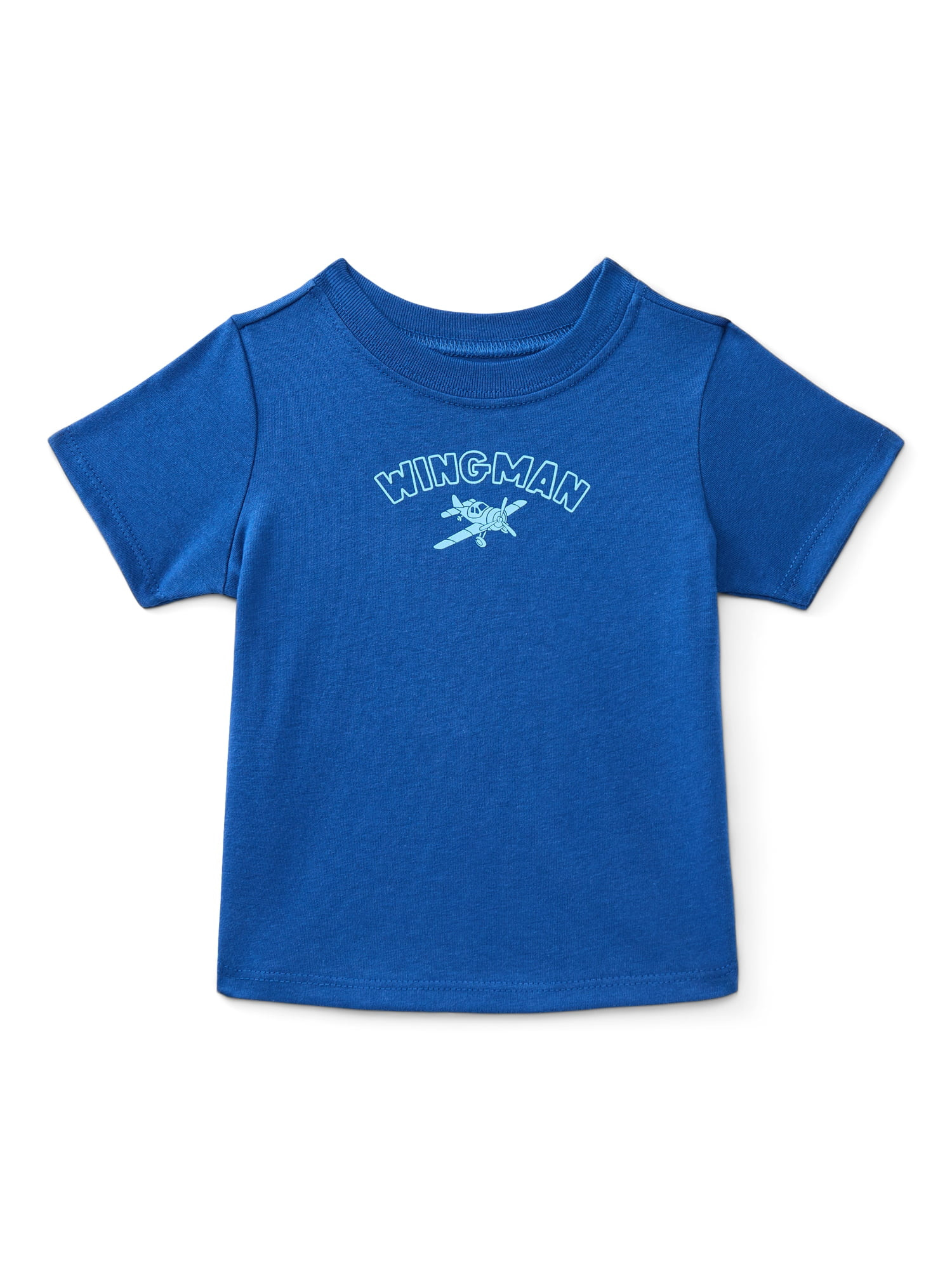 Wonder Nation Baby Boys Crewneck Tee with Short Sleeves, Sizes 0/3M-24M | Walmart (US)