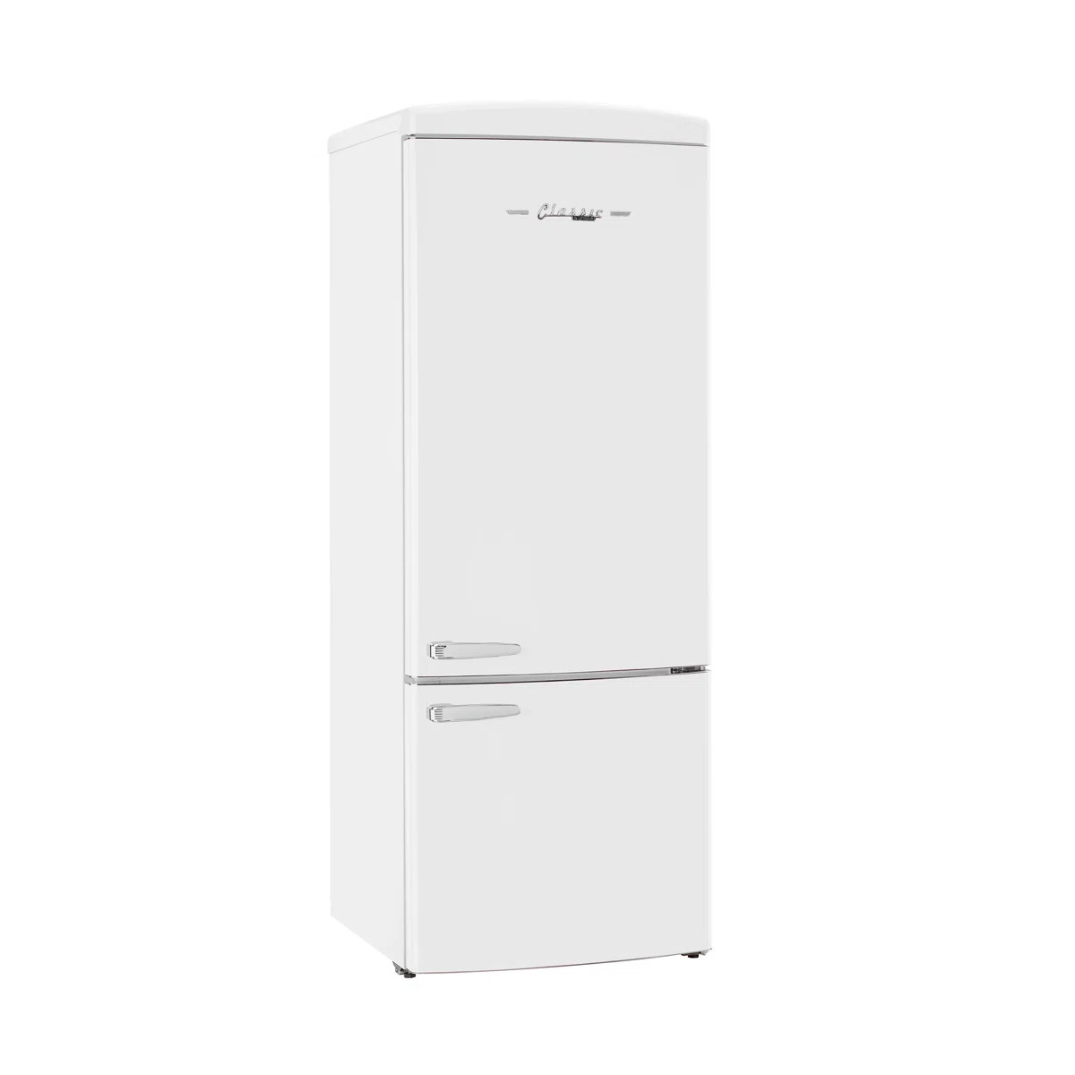 Classic Retro 28" 16.7 Cu. Ft. Frost Free Bottom Freezer Fridge In Summer, Energy Star UNQ-455L W... | Wayfair North America