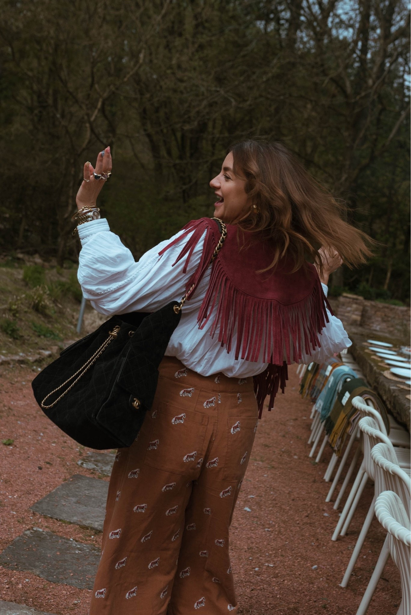 Adding a fringe is the most fun accessory