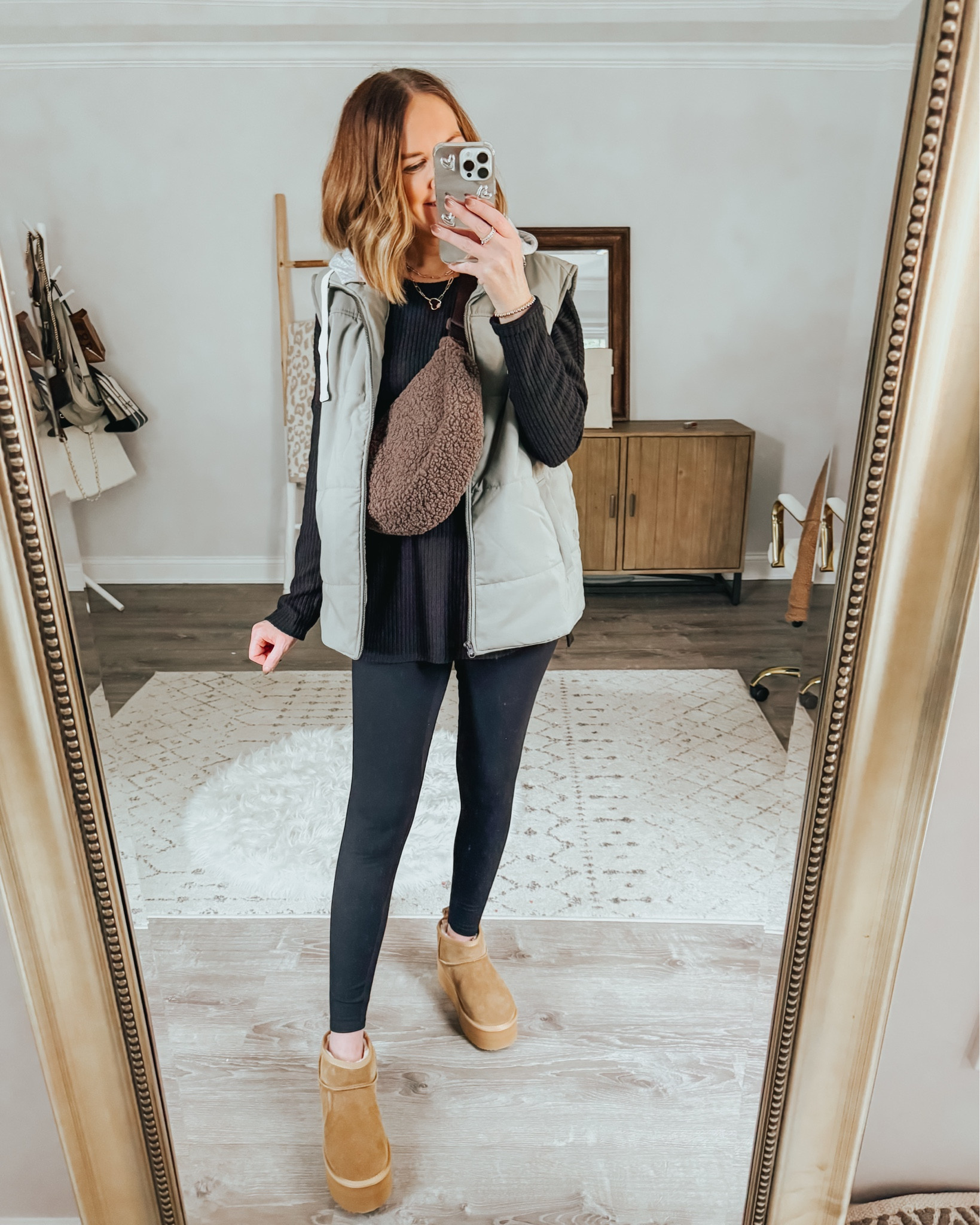 Casual everyday outfit
Men’s puffer vest, medium 
Ribbed tunic medium 
Platform mini boots TTS 
Mom outfit, cozy outfit, travel outfit

#LTKOver40 #LTKSeasonal #LTKStyleTip