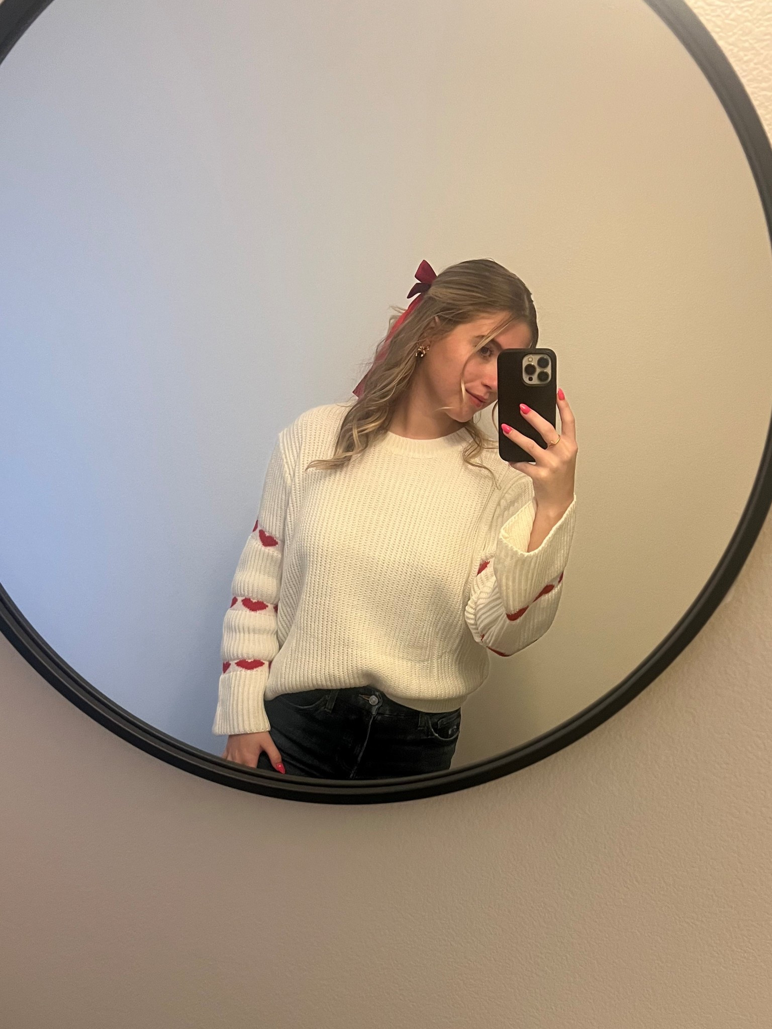 Valentine’s Day work outfit ❤️