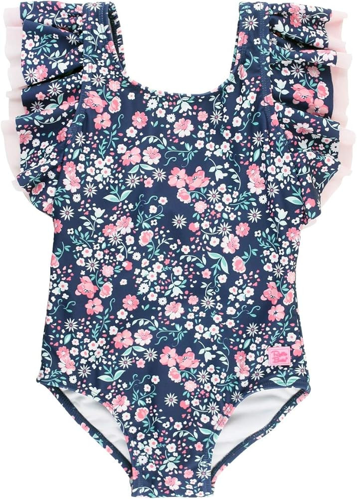 RuffleButts® Baby/Toddler Girls Ruffle Strap One Piece Swimsuit w/UPF 50+ Sun Protection | Amazon (US)