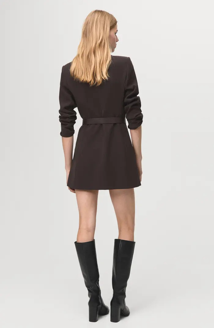 MANGO Loida Long Sleeve Double Breasted Coat Dress | Nordstrom | Nordstrom