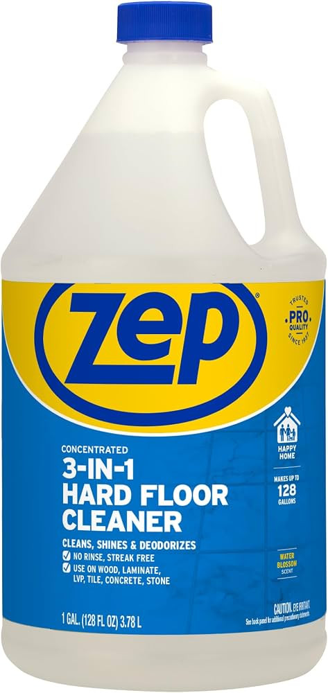 Zep 3-in-1 Hard Floor Cleaner, 1 Gallon Concentrate for LVP, Tile & Marble | Amazon (US)