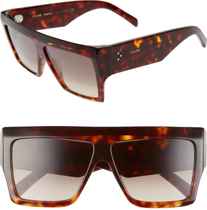 CELINE 60mm Flat Top Sunglasses | Nordstrom | Nordstrom