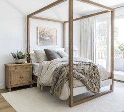 Sausalito Cane Cabinet Nightstand (28") | Pottery Barn (US)