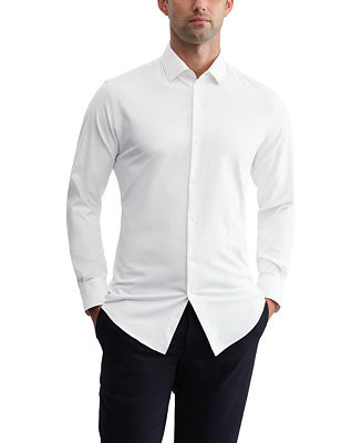 Men's Long-Sleeve Athletic Fit Dress Shirt | Macy's
