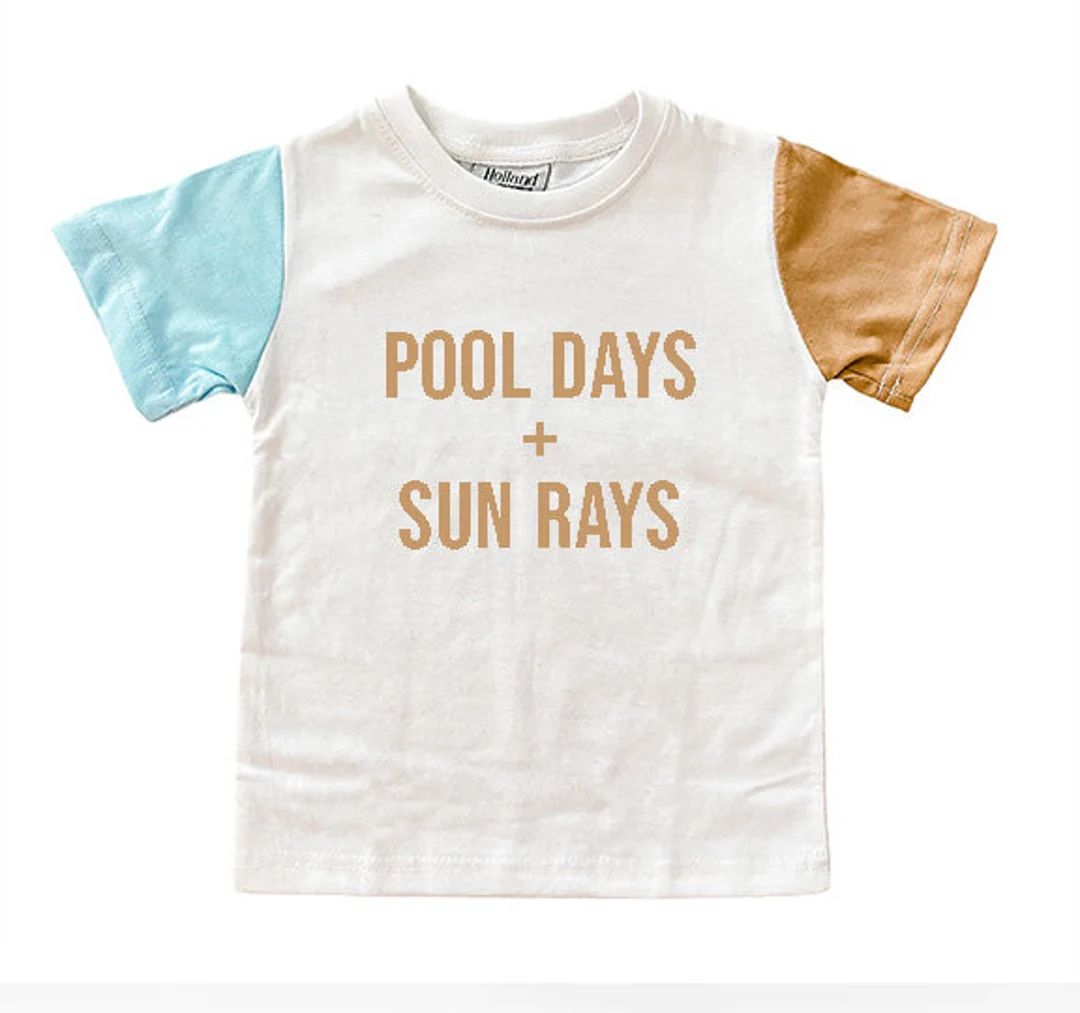 Kids Summer Shirt Toddler Summer Shirt Kid Vacation Tees Boys Beach Shirts Toddler Pool Outfit In... | Etsy (US)