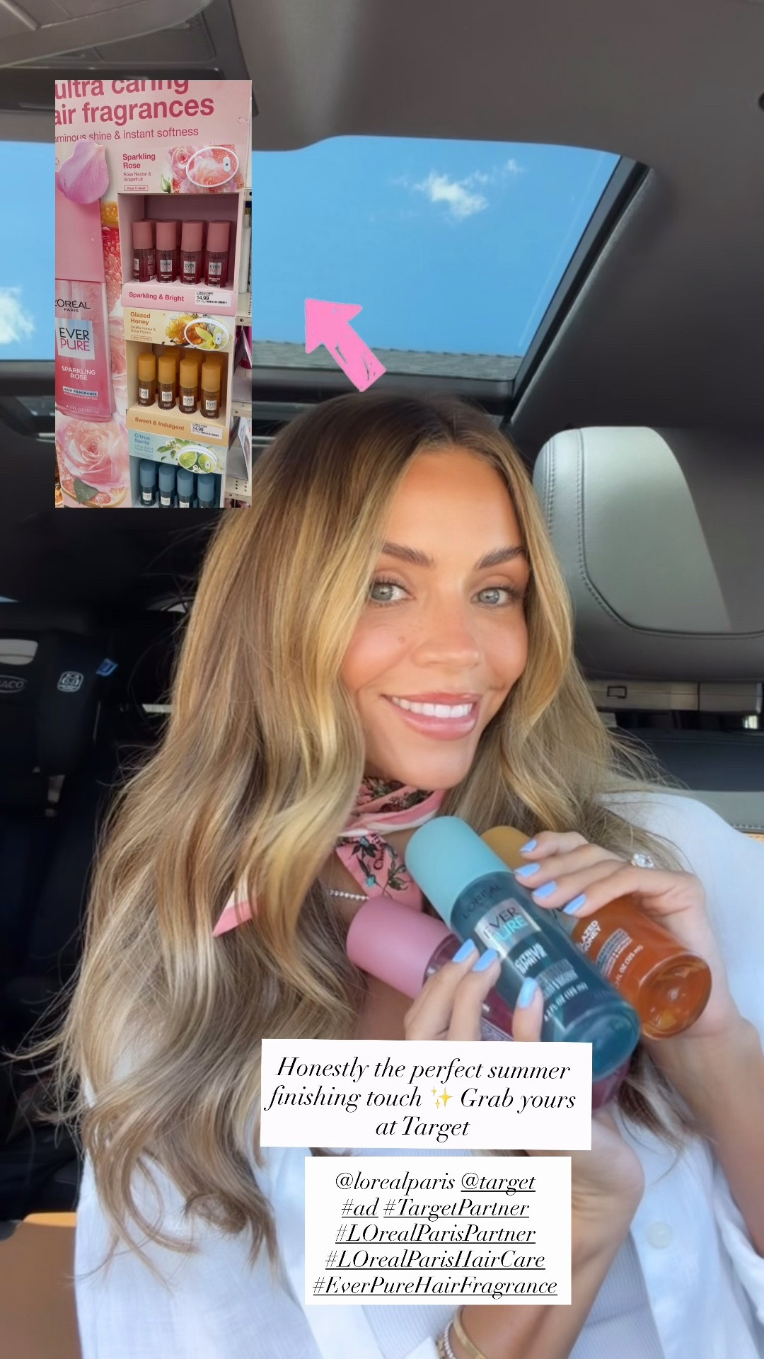 #LOrealParisPartner #AD I’ve been obsessed with the new @LOrealParis EverPure Hair Fragrance collection lately. They leave your hair smelling incredible while helping it feel soft, hydrated, and refreshed — without the dryness that can come from spraying regular perfume on your hair.

Sparkling Rose = soft, fresh, feminine

Glazed Honey = warm, sweet, cozy

Citrus Spritz = bright, clean, everyday fresh

Such an easy little finishing touch that makes me feel instantly put together ✨ You can grab them at @Target 🤍 #TargetPartner #LOrealParisPartner #LOrealParisHairCare #EverPureHairFragrance