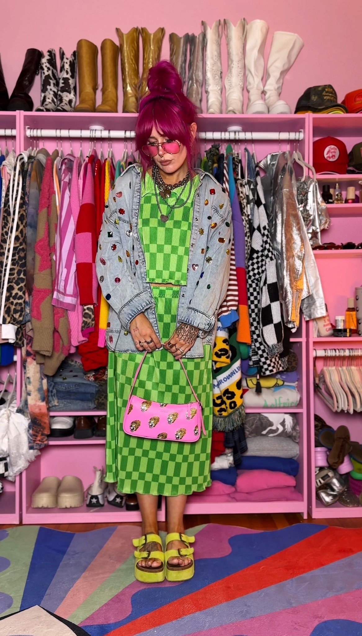 jacket hot glued gems to <3 // bag: @minandmon 

#LTKootd #LTKSaleAlert #LTKMidsize