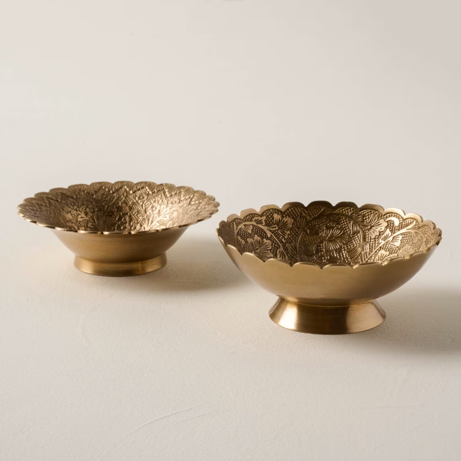 Etched Brass Dish Set of Two | Magnolia