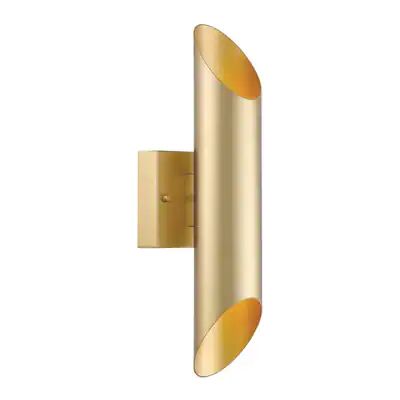 Designers Fountain  Skyler 5.24-in W 1-Light Luxor Gold Modern/Contemporary Wall Sconce | Lowe's
