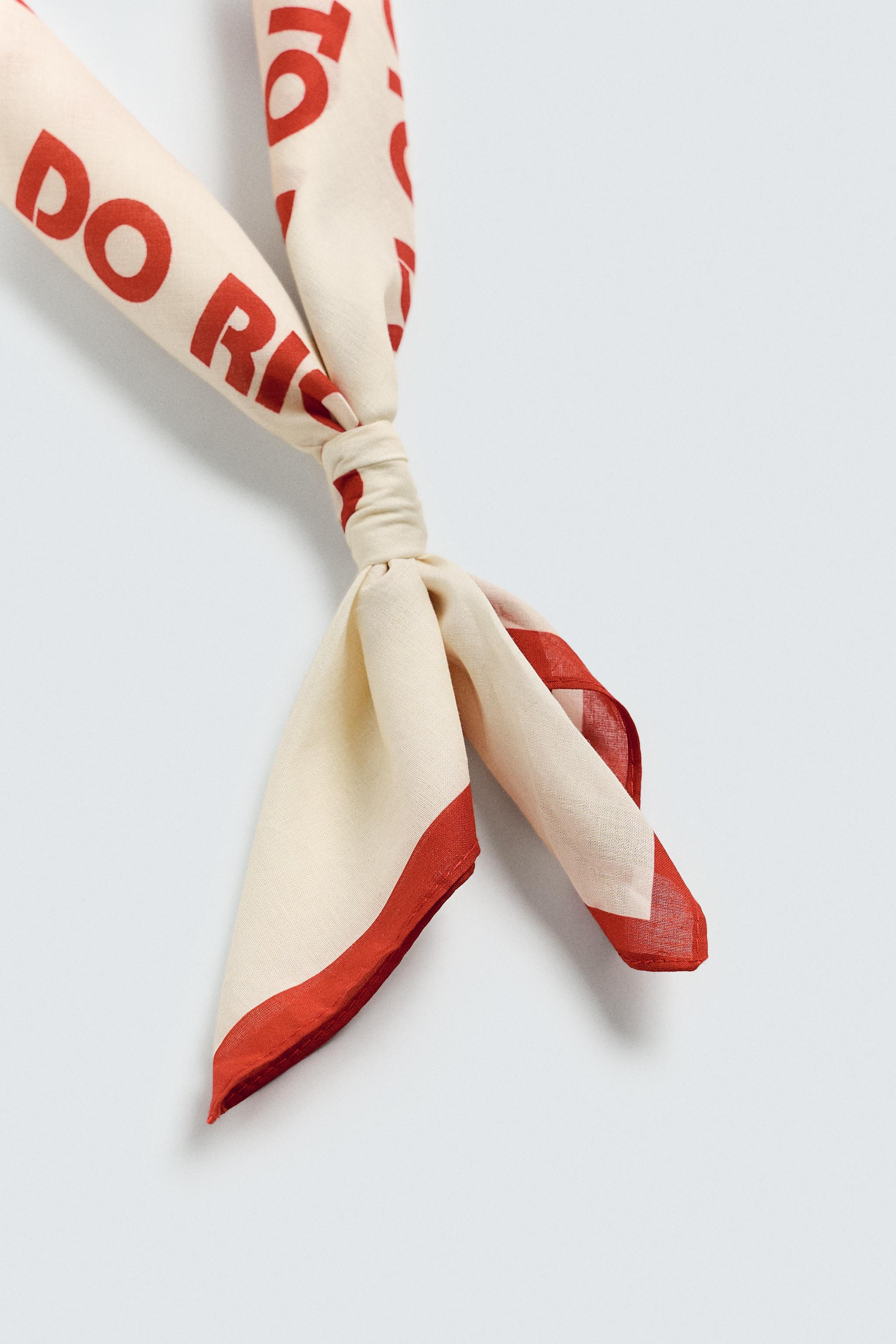 TEXT PRINT BANDANA | Zara UK