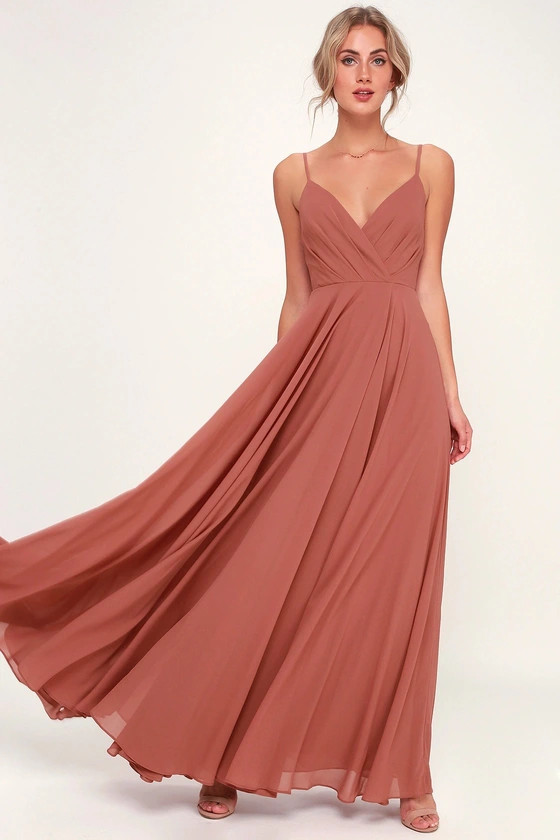 All About Love Rusty Rose Maxi Dress | Lulus (US)
