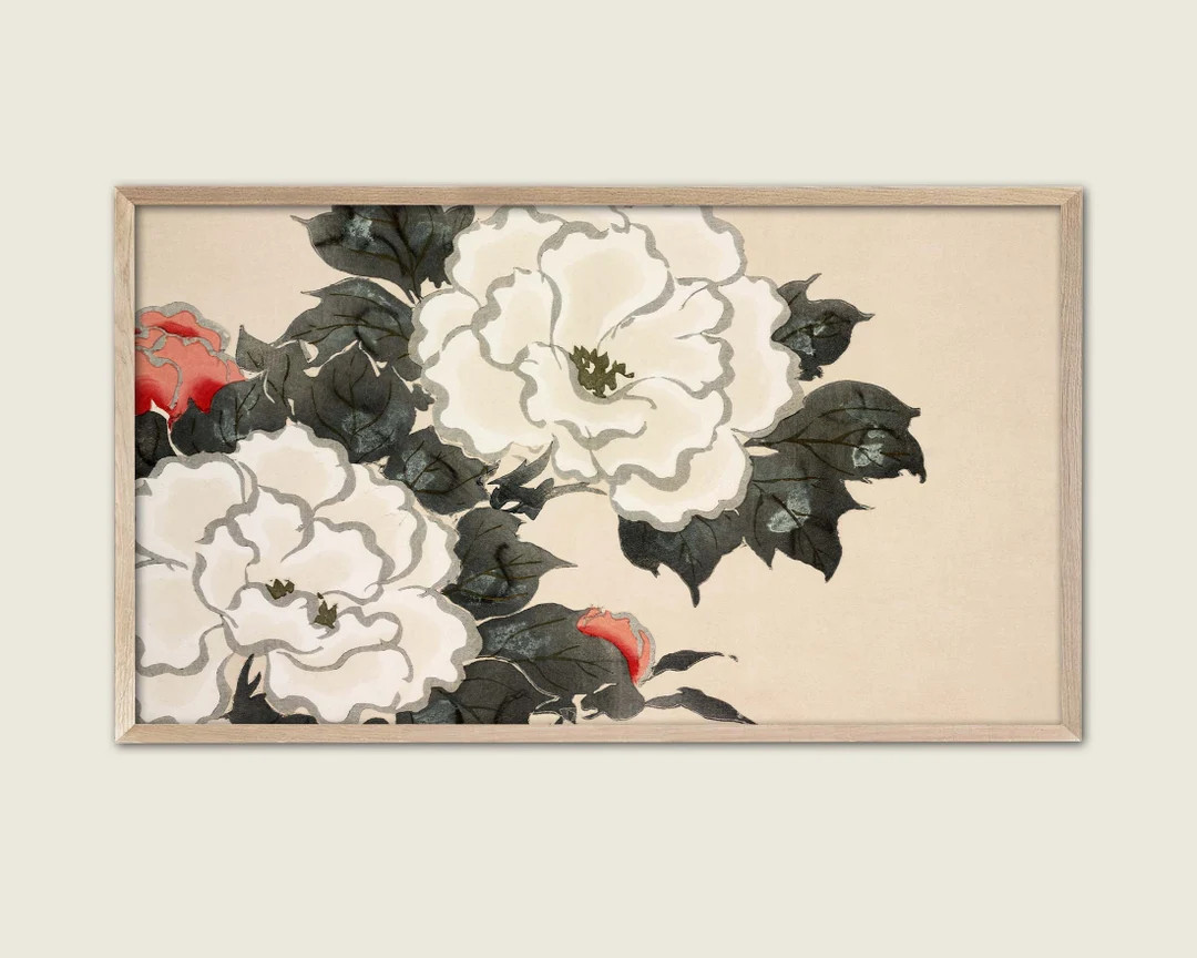 Samsung Frame TV Art 4k Digital Wall Art Kamisaka Sekka  - Etsy | Etsy (US)