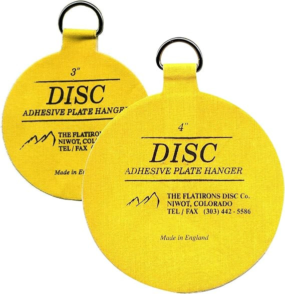 Flatirons Disc Adhesive Plate Hanger Set (2-3 Inch and 2-4 Inch Hangers) | Amazon (US)